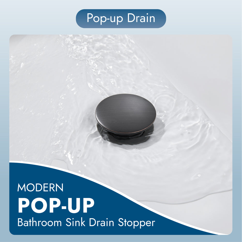 
                  
                    Cinwiny Pop Up Drain Stopper for Bathroom Vessel or Vanity Sink, ABS Bathroom Universal Basin Sink Drain, Built-in Anti Clog Strainer Container Drain Assembly, Lavatory Sink Drain
                  
                