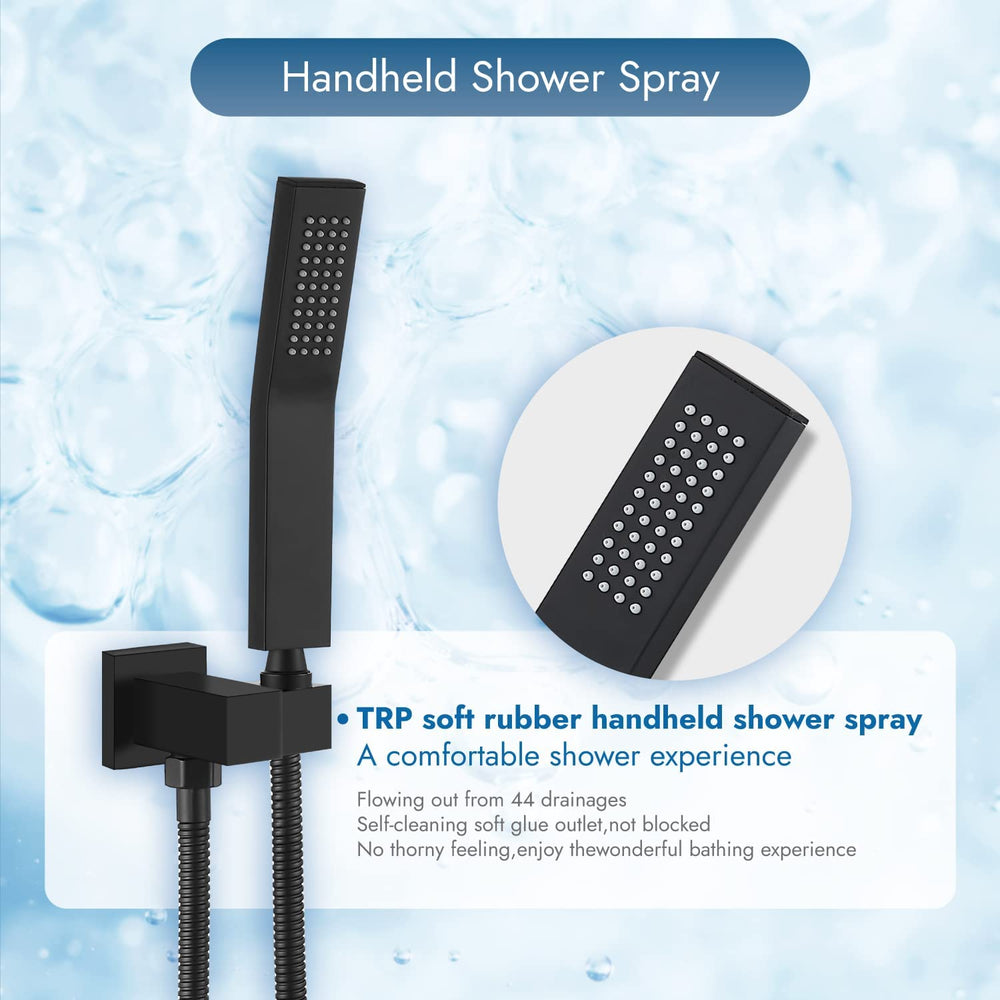 
                  
                    Cinwiny 10 Inch Shower System with Tub Spout Handheld Shower Spray Wall Mount Triple Function Mixer Shower Combo Rainfall Shower Head with Bathtub Spout Kit Luxury Fixtures
                  
                