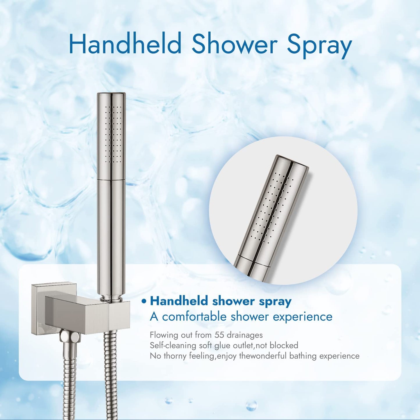 
                  
                    Cinwiny Wall Mount Waterfall Tub Filler Spout with Hand-held Shower 2 in 1 Single Handle Bathtub Shower Faucet Set Rough-in Valve
                  
                