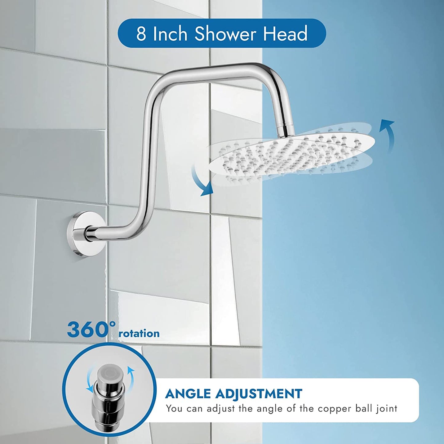
                  
                    Cinwiny 3 Handles Tub and Shower System,Wall Mount Bathtub Faucet Set with Tub Spout 8-inch Round Shower Head Bathroom Shower Trim Kit Brass Valve Included
                  
                