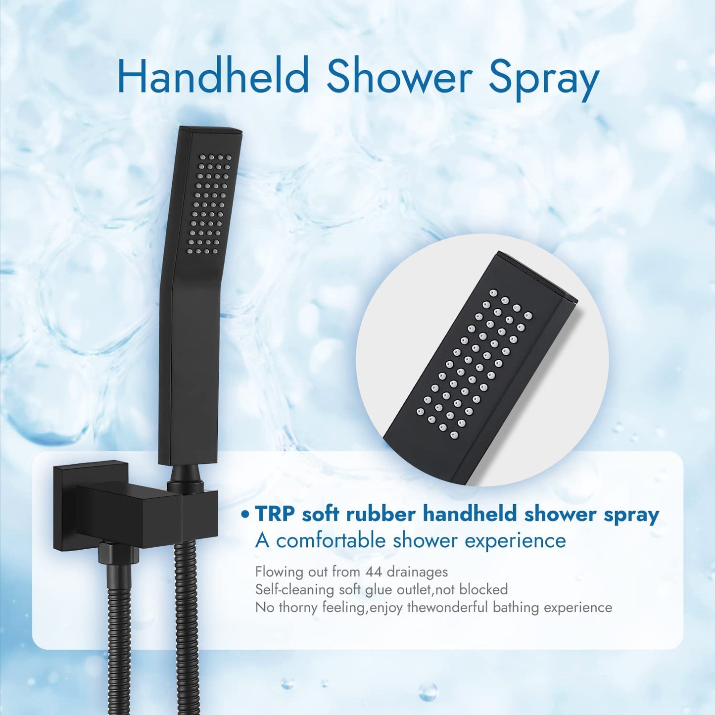 
                  
                    Cinwiny Bathroom Shower System 10 Inch Rainfall Shower Head with Handheld Spray Wall Mount Tub Spout Combo Set Rough-in Valve 3 Function Mixer Shower Faucet
                  
                