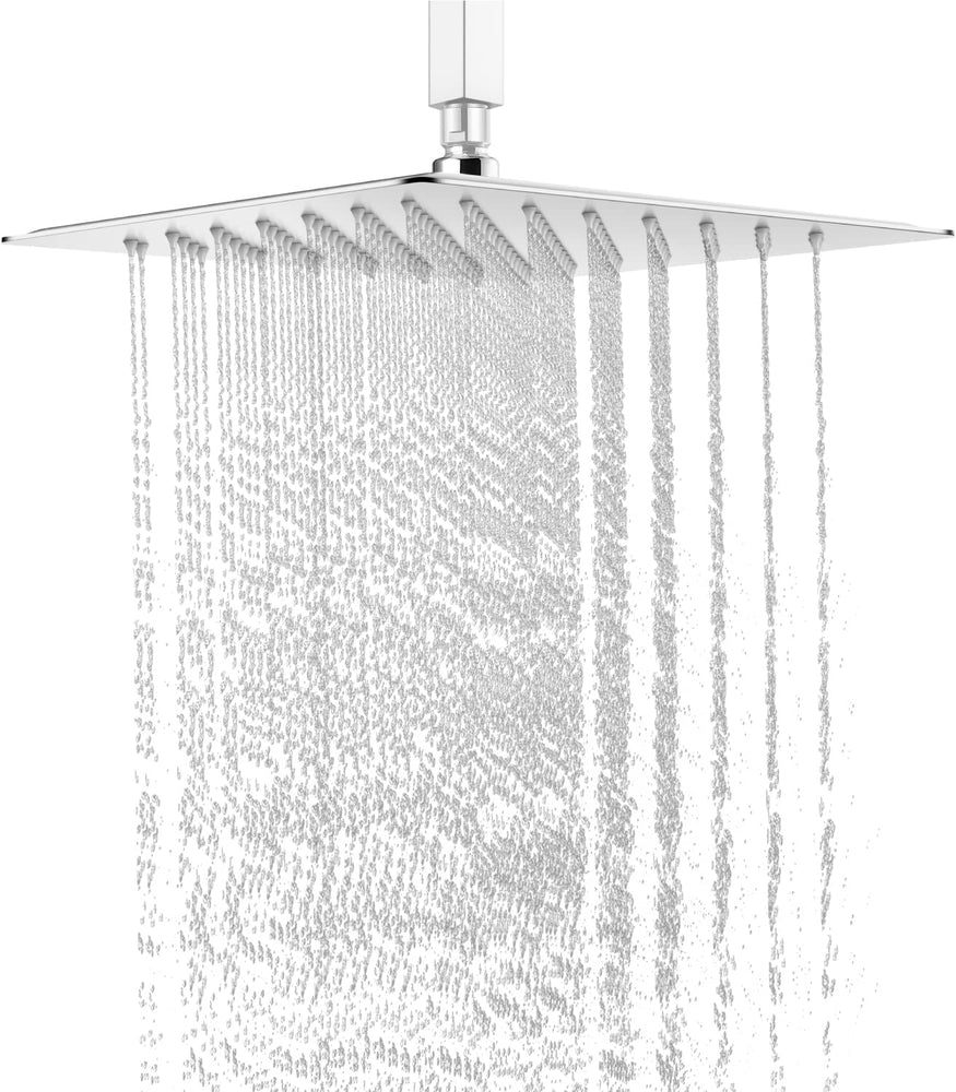 
                  
                    Cinwiny High Pressure Square 10-inch Shower Head 1/16" Ultra Thin Waterfall Full Body Coverage with Silicone Nozzle Stainless Steel Rainfall Showerhead
                  
                