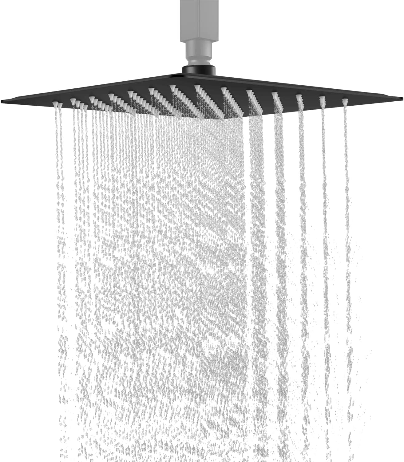 
                  
                    Cinwiny High Pressure Square 10-inch Shower Head 1/16" Ultra Thin Waterfall Full Body Coverage with Silicone Nozzle Stainless Steel Rainfall Showerhead
                  
                