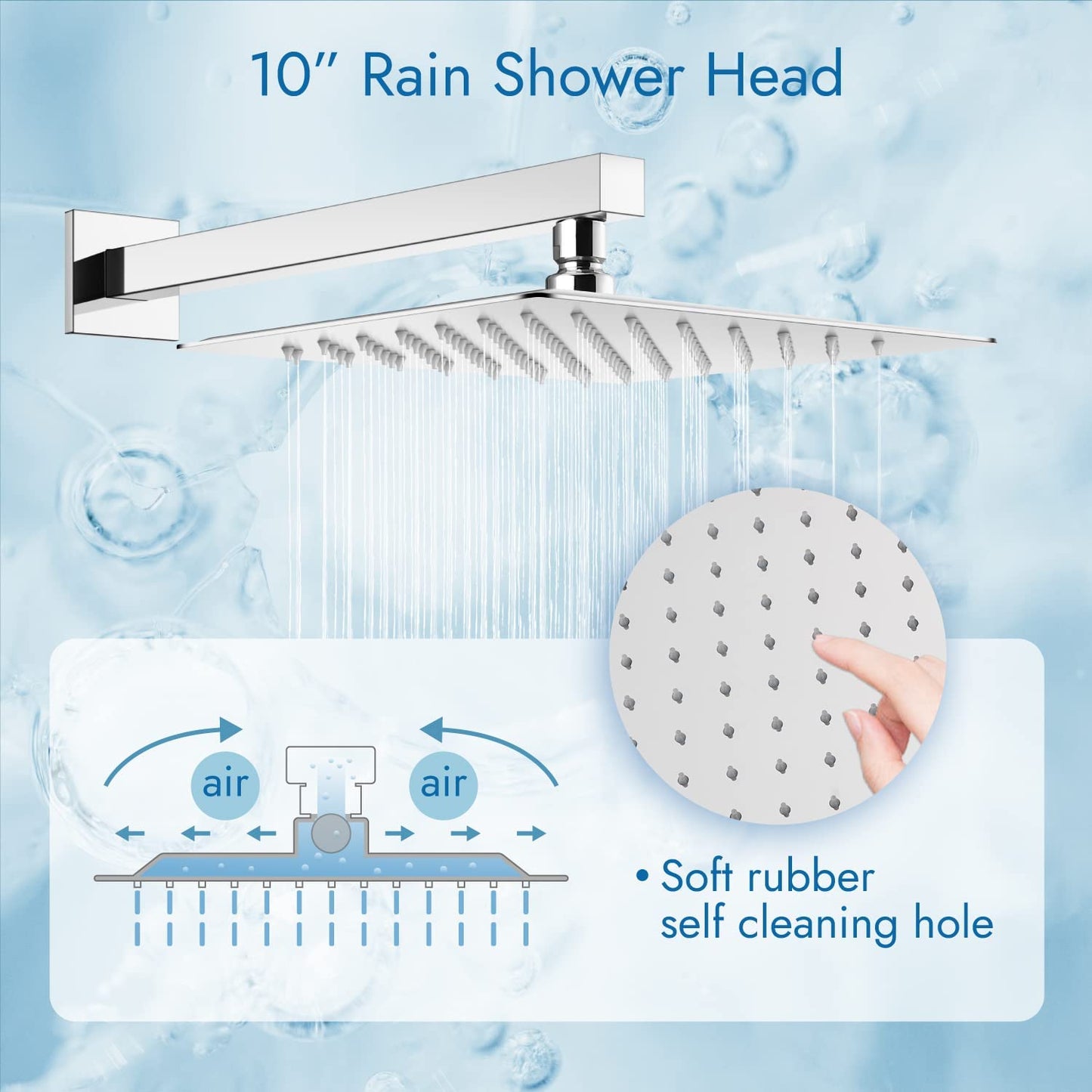 
                  
                    Cinwiny 10 Inch Shower System with Tub Spout Handheld Shower Spray Wall Mount Triple Function Mixer Shower Combo Rainfall Shower Head with Bathtub Spout Kit Luxury Fixtures
                  
                