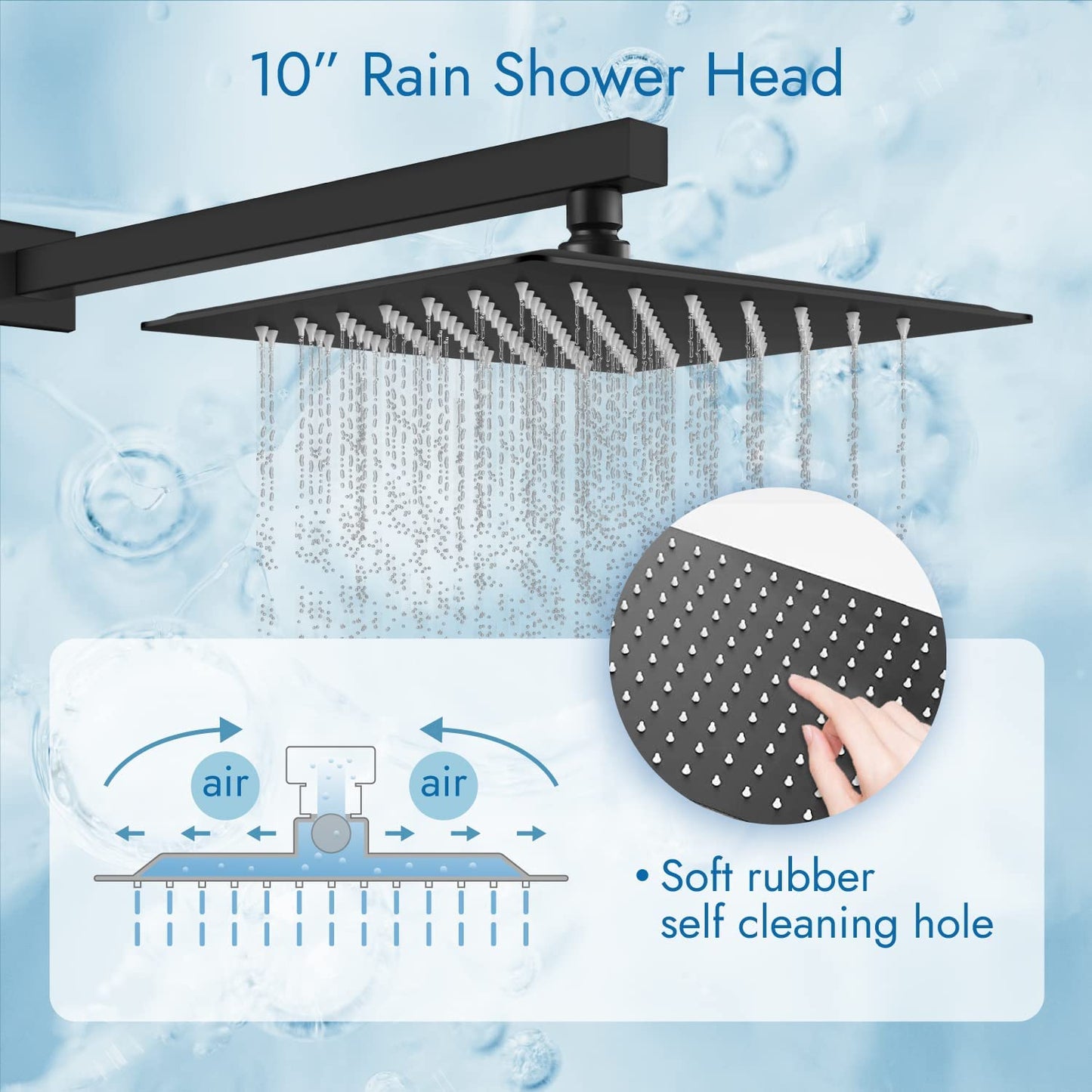 
                  
                    Cinwiny 10 Inch Shower System with Tub Spout Handheld Shower Spray Wall Mount Triple Function Mixer Shower Combo Rainfall Shower Head with Bathtub Spout Kit Luxury Fixtures
                  
                